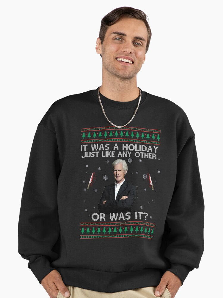 Ugly Christmas Keith It Was A holiday Premium Oversized Sweatshirt