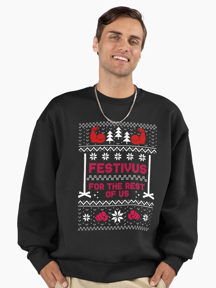 festivus for the rest of us - christmas sweater Premium Oversized Sweatshirt