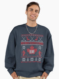 Canadian Christmas Ugly Sweater Premium Oversized Sweatshirt