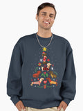 Funny Dachshund Christmas Tree Shirt Ornament Decor Gift Premium Oversized Sweatshirt