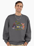 Woodland Critter Christmas Premium Oversized Sweatshirt