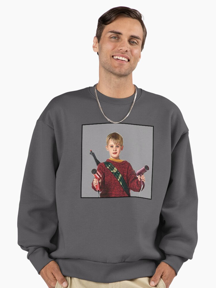 Kevin McCallister Home Alone Christmas Movie Premium Oversized Sweatshirt