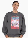 Island of Misfit Toys - Rudolph Vintage Style Travel Poster Premium Oversized Sweatshirt