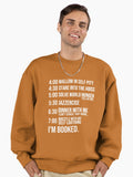 Booked for the Holidays Premium Oversized Sweatshirt
