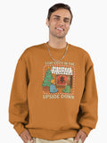Stay Cozy In The Upside Dow nDesign Premium Oversized Sweatshirt