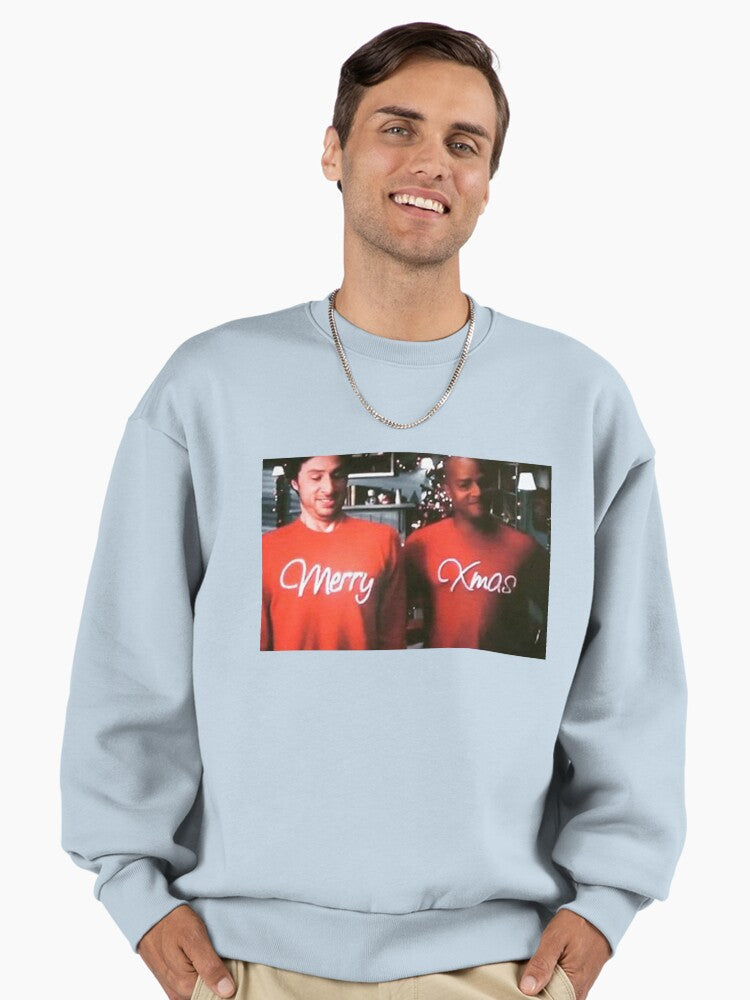 Merry Christmas Perry (Scrubs JK & Turk) Premium Oversized Sweatshirt