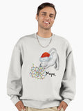 Cat Lover Funny Christmas Meme Premium Oversized Sweatshirt