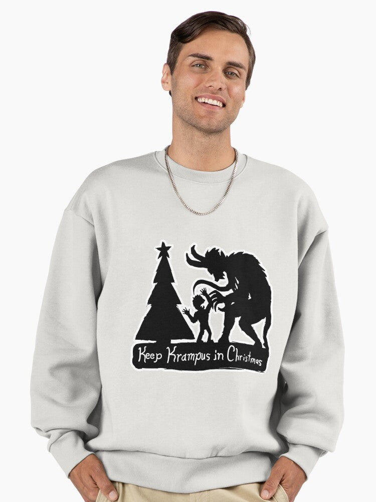 Keep Krampus in Christmas Premium Oversized Sweatshirt