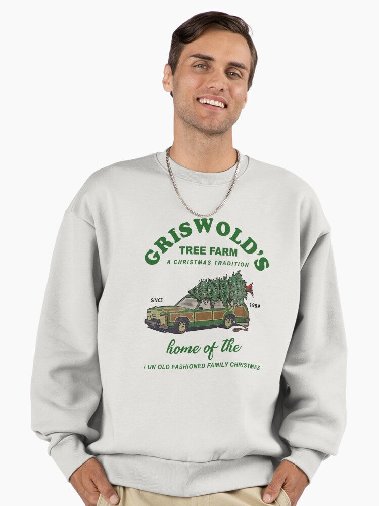 Griswold's Tree Farm Since 1989 Premium Oversized Sweatshirt