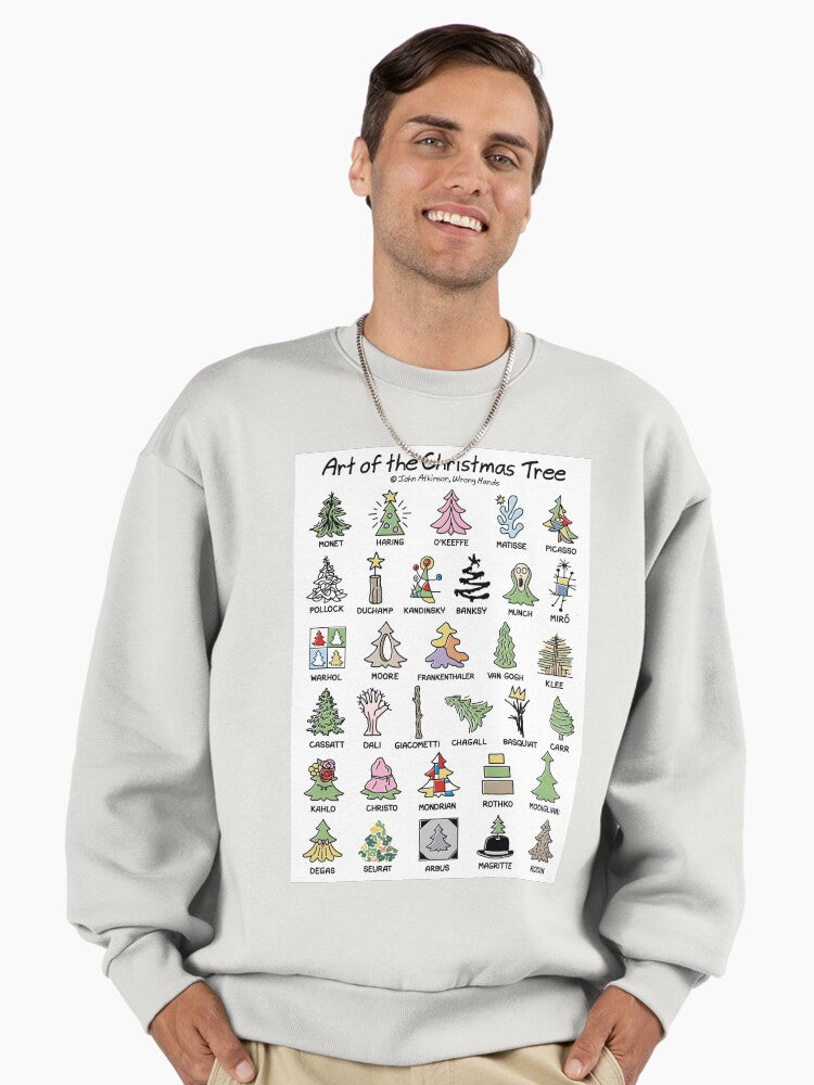 Art of the Christmas Tree Premium Oversized Sweatshirt