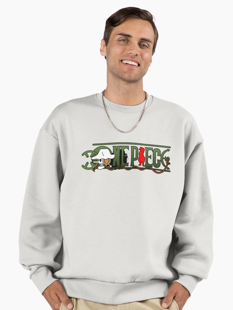 Usopp One Piece Logo , One Piece Logo Premium Oversized Sweatshirt