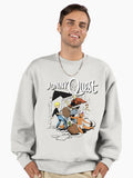 Adventures Movies Funny Vintage Cartoon Premium Oversized Sweatshirt