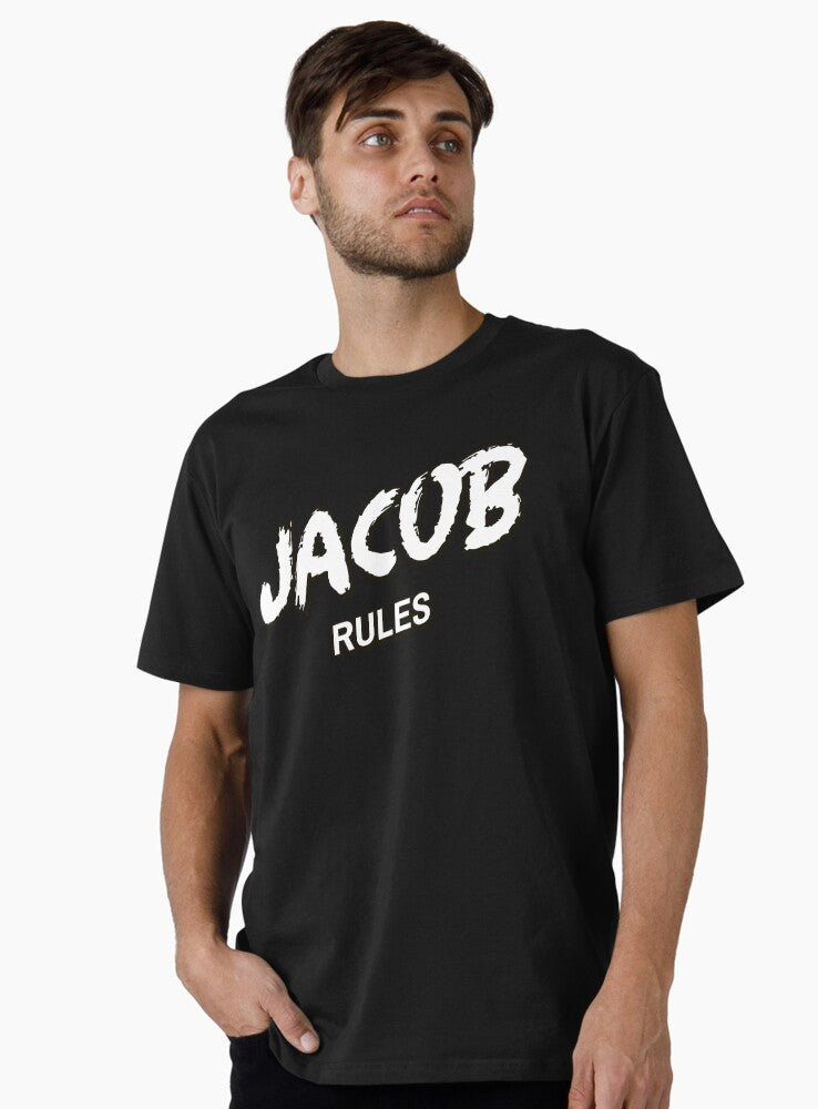 Jacob rules custom name Premium T-Shirt | Graphic T-Shirt for Unisex