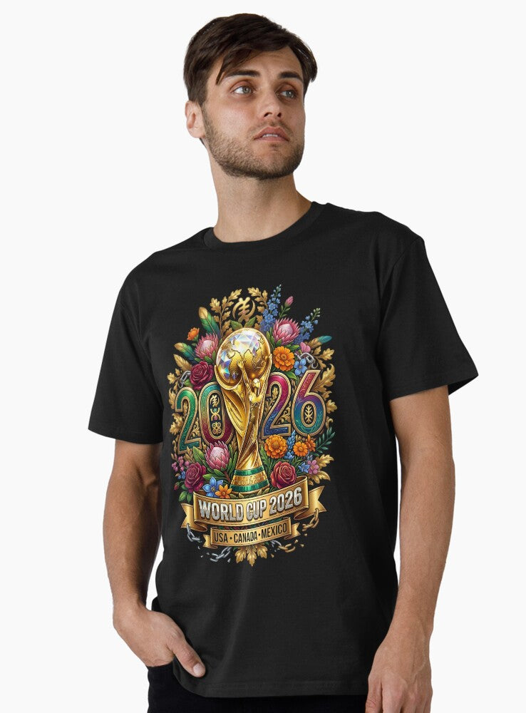 Soccer Championship 2026 Host Nations Floral Premium T-Shirt