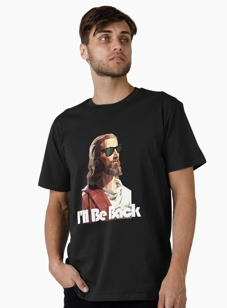 Funny I'll Be Back Retro Jesus Premium T-Shirt | Premium Unisex T-Shirt, Trending Graphic Tee