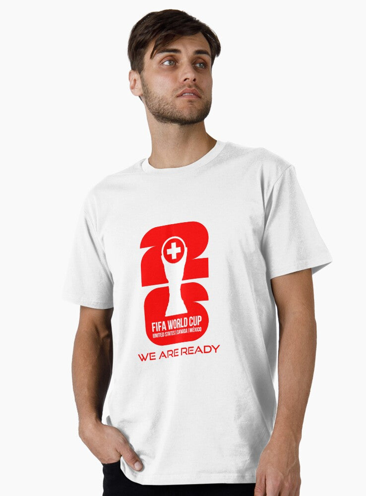 Switzerland World Cup 2026 We Are Ready Trophy Sticker Premium T-Shirt