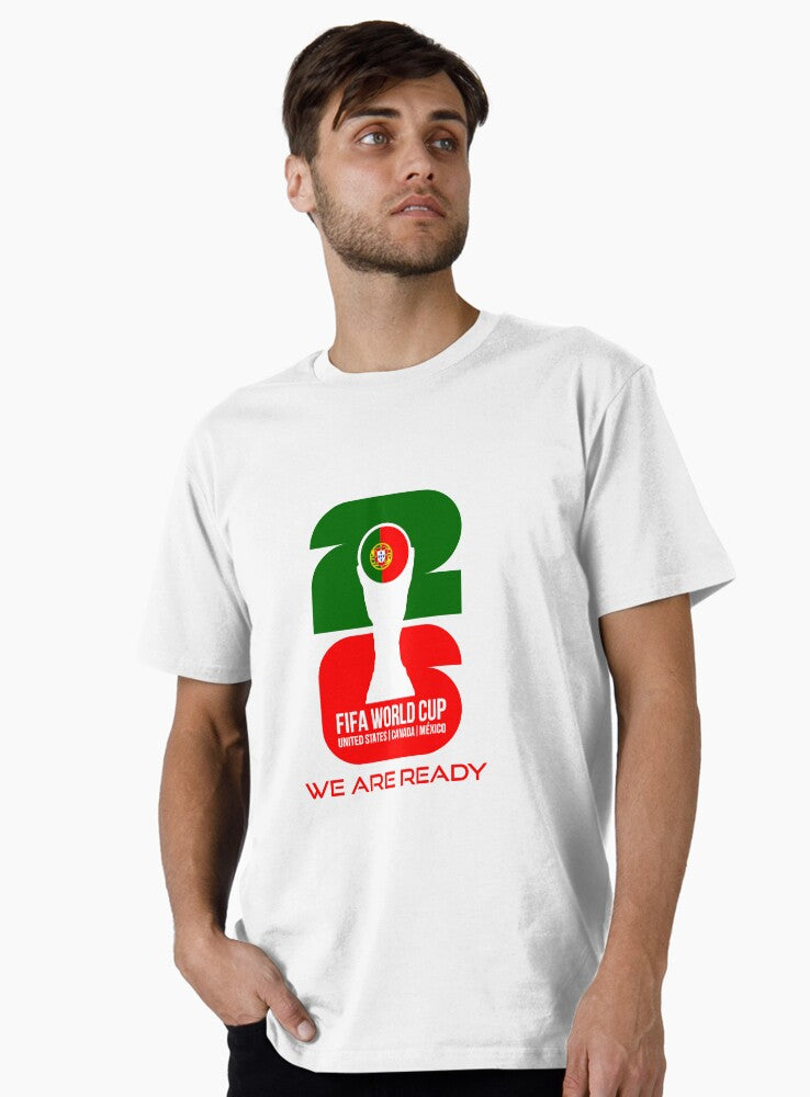Portugal World Cup 2026 We Are Ready Trophy Sticker Premium T-Shirt