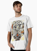Halloween 2022 Stylized Skull Art Premium T-Shirt | Graphic T-Shirt for Unisex