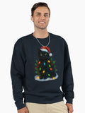 christmas cat Pullover Sweatshirt