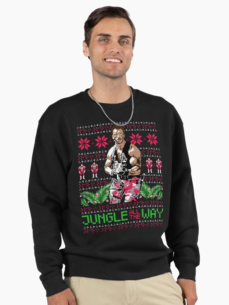 Jungle All The Way - Ugly Christmas Sweater Pullover Sweatshirt