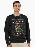 Rottweiler Christmas Dog Light Ugly Sweater Pullover Sweatshirt