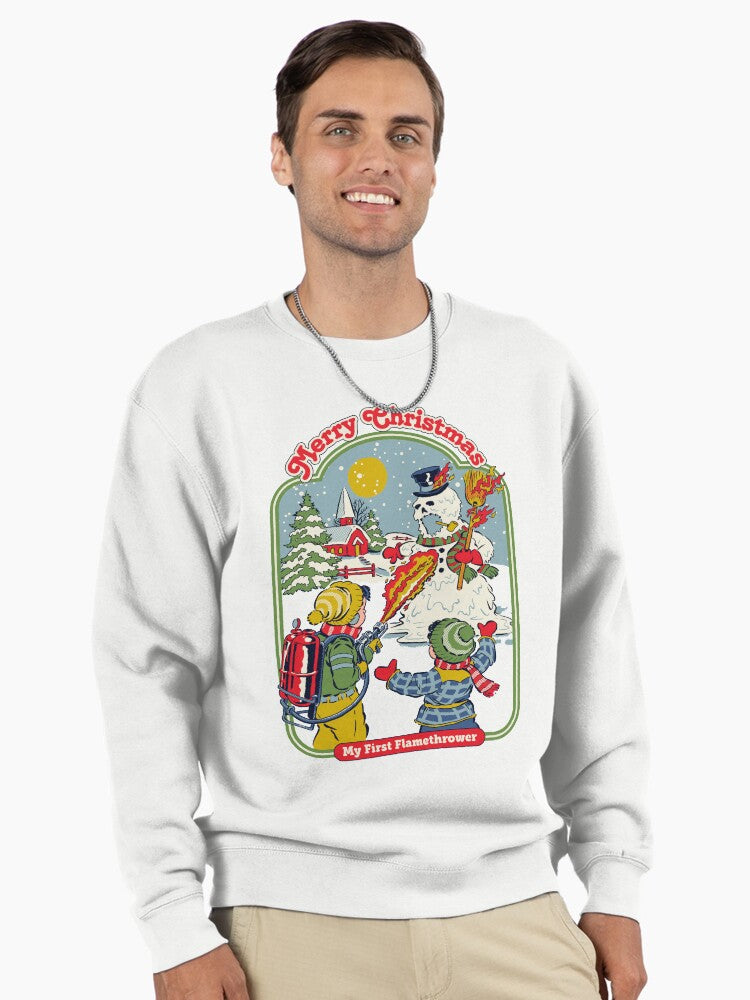 My First Flamethrower Pullover Sweatshirt