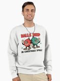 Balls Deep Into Christmas, Sarcastic Christmas, Dirty Humor Christmas, Christmas Humor, Ugly Christmas Pullover Sweatshirt