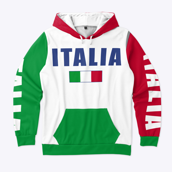 Italian Flag Hoodie | Premium Unisex T-Shirt, Trending Graphic Tee