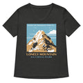 Lonely Mountain National Park Women S V Neck Tee V Neck T Shirt Clean Design