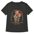 I Studied The Blade Women S V Neck Tee V Neck T Shirt Gift Ready