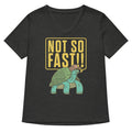 Not So Fast Women S V Neck Tee V Neck T Shirt Premium Print