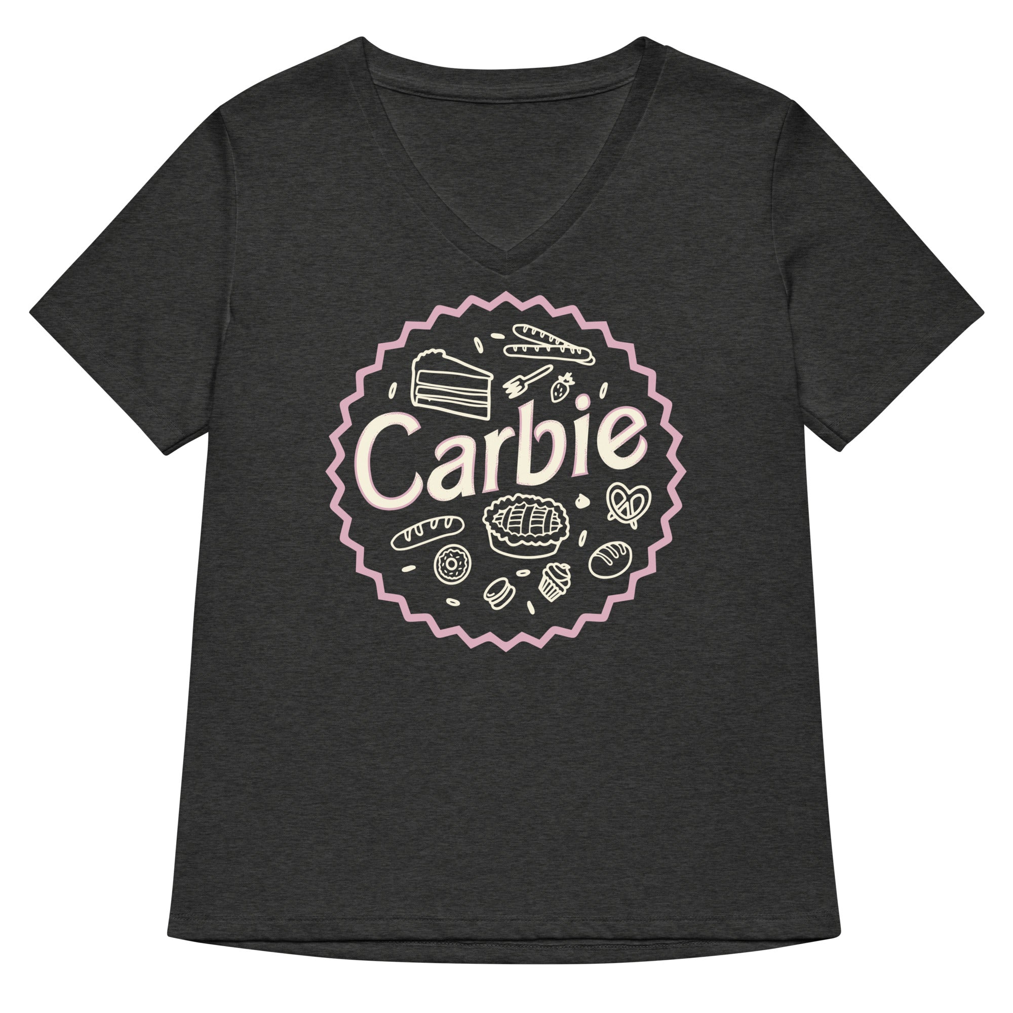 Carbie Women S V Neck Tee V Neck T Shirt Premium Print