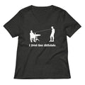 I Drink Your Milkshake Women S V Neck Tee V Neck T Shirt Clean Design