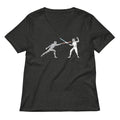 Light Fencing Women S V Neck Tee V Neck T Shirt Premium Print
