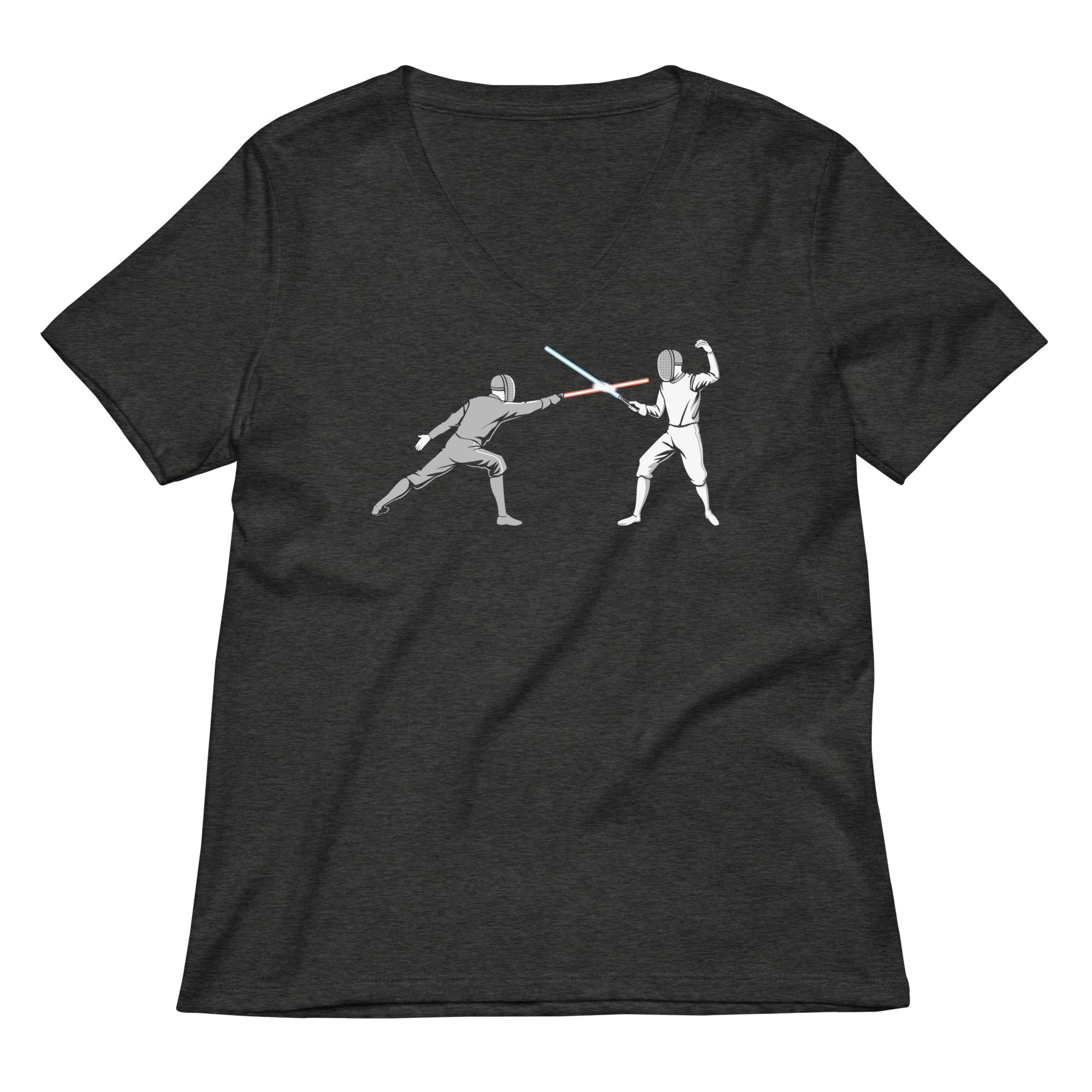 Light Fencing Women S V Neck Tee V Neck T Shirt Premium Print
