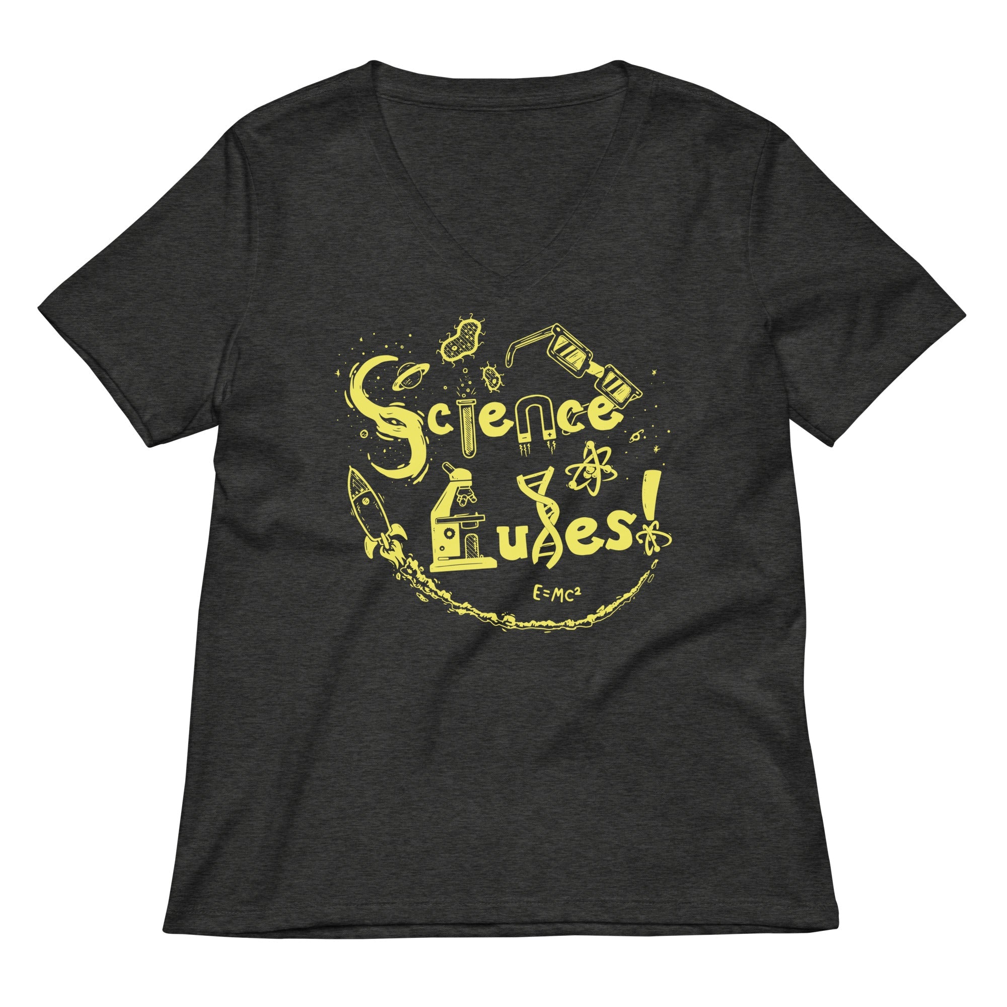 Science Rules Women S V Neck Tee V Neck T Shirt Gift Ready
