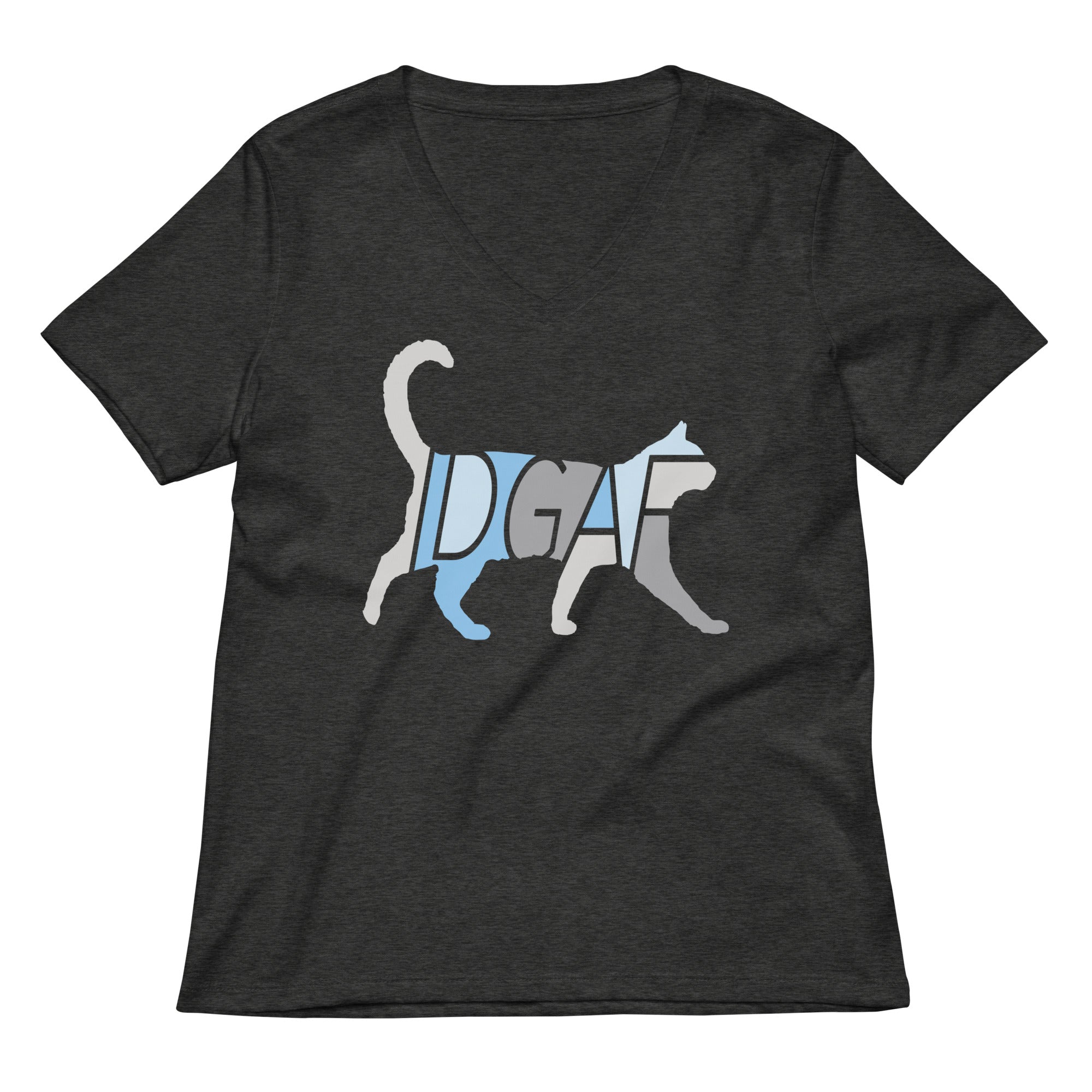 Idgaf Women S V Neck Tee V Neck T Shirt Premium Print
