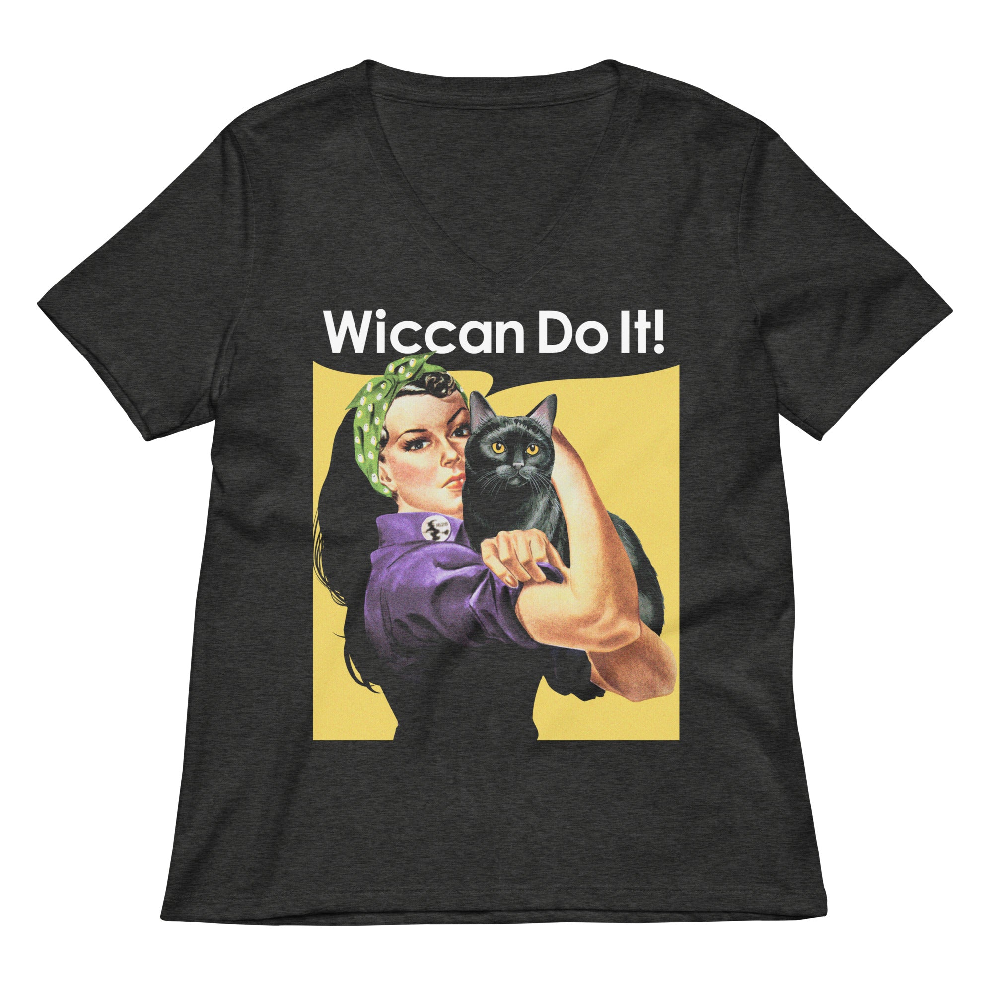 Wiccan Do It Women S V Neck Tee V Neck T Shirt Everyday Wear