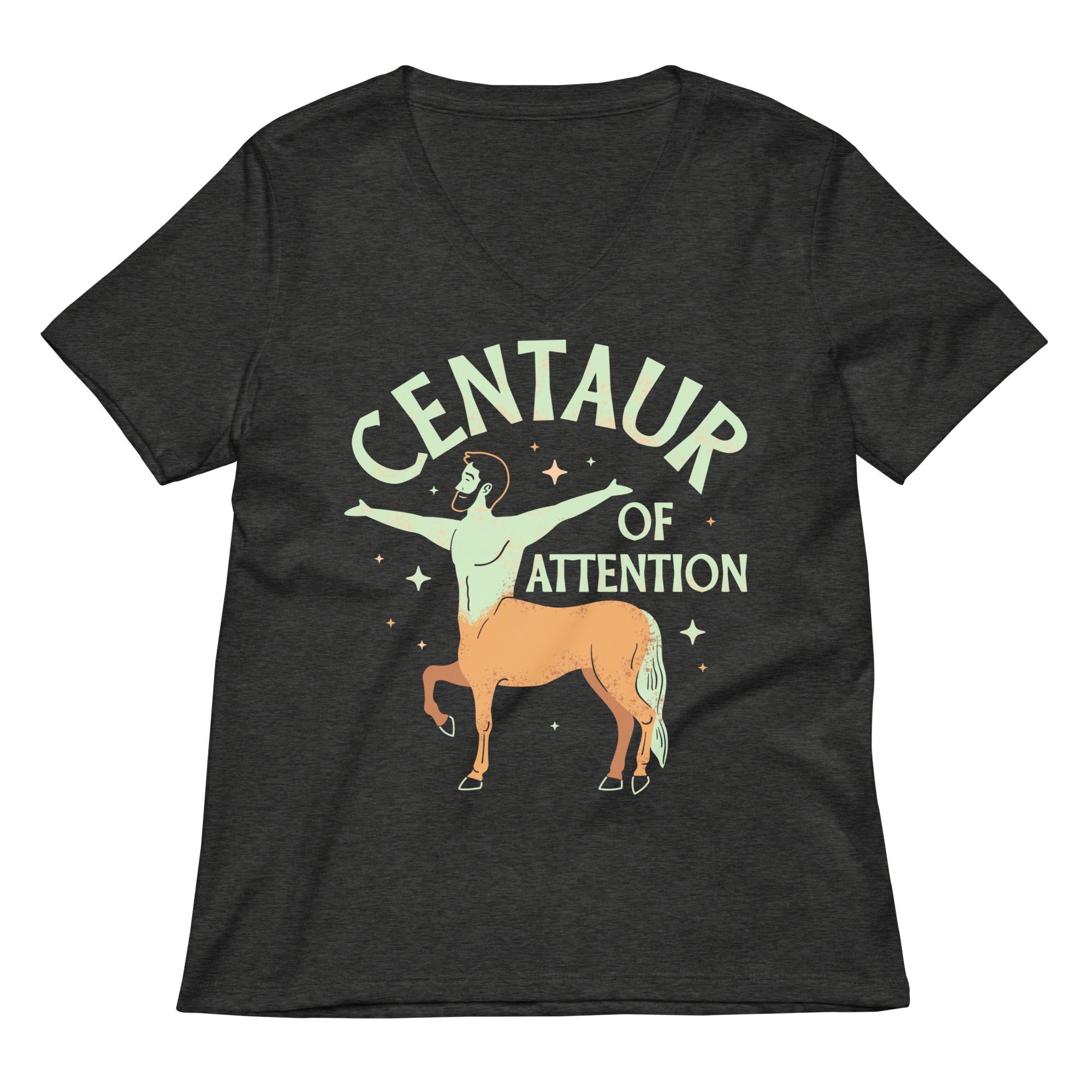 Centaur Of Attention Women S V Neck Tee V Neck T Shirt US Trend