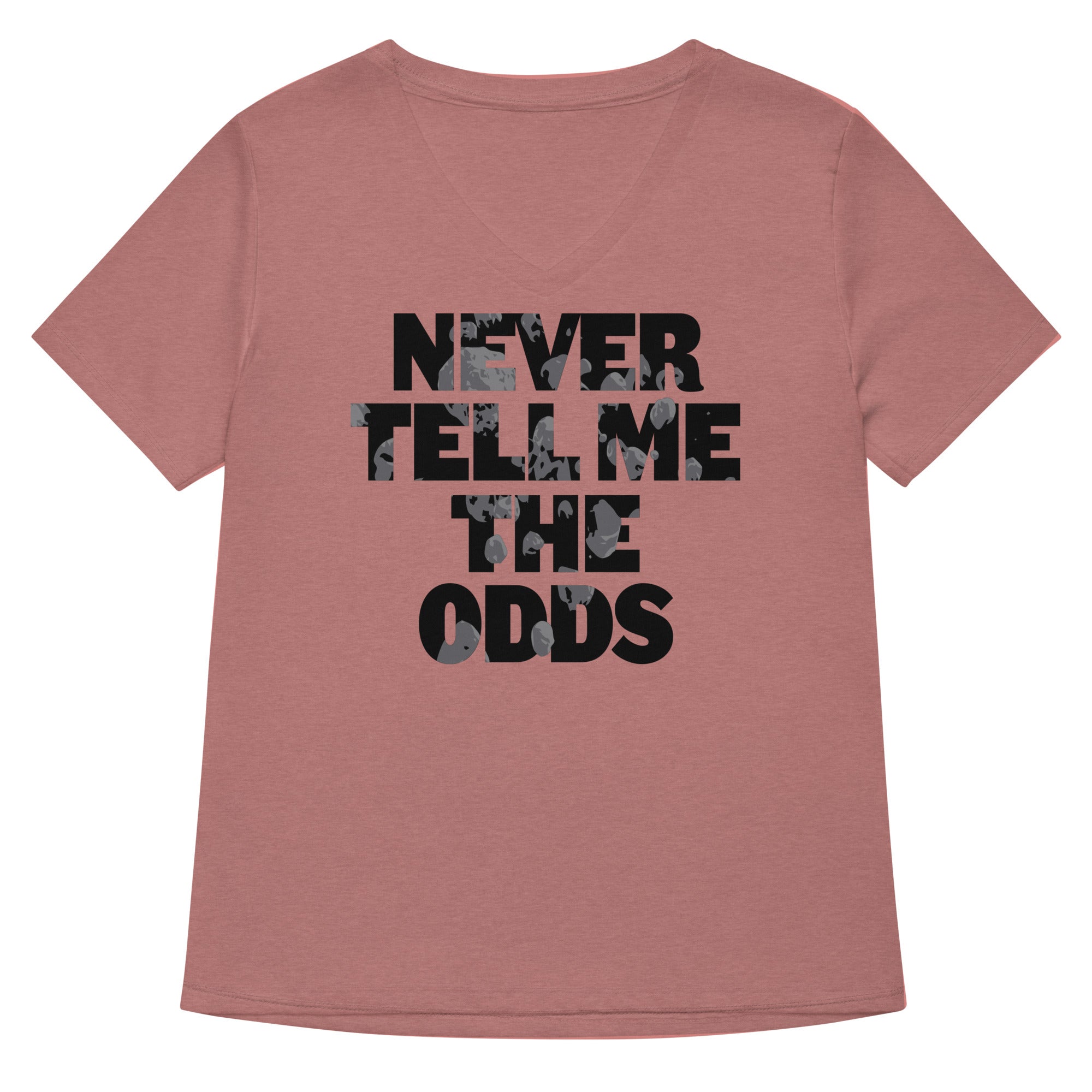 Never Tell Me The Odds Women S V Neck Tee V Neck T Shirt US Trend