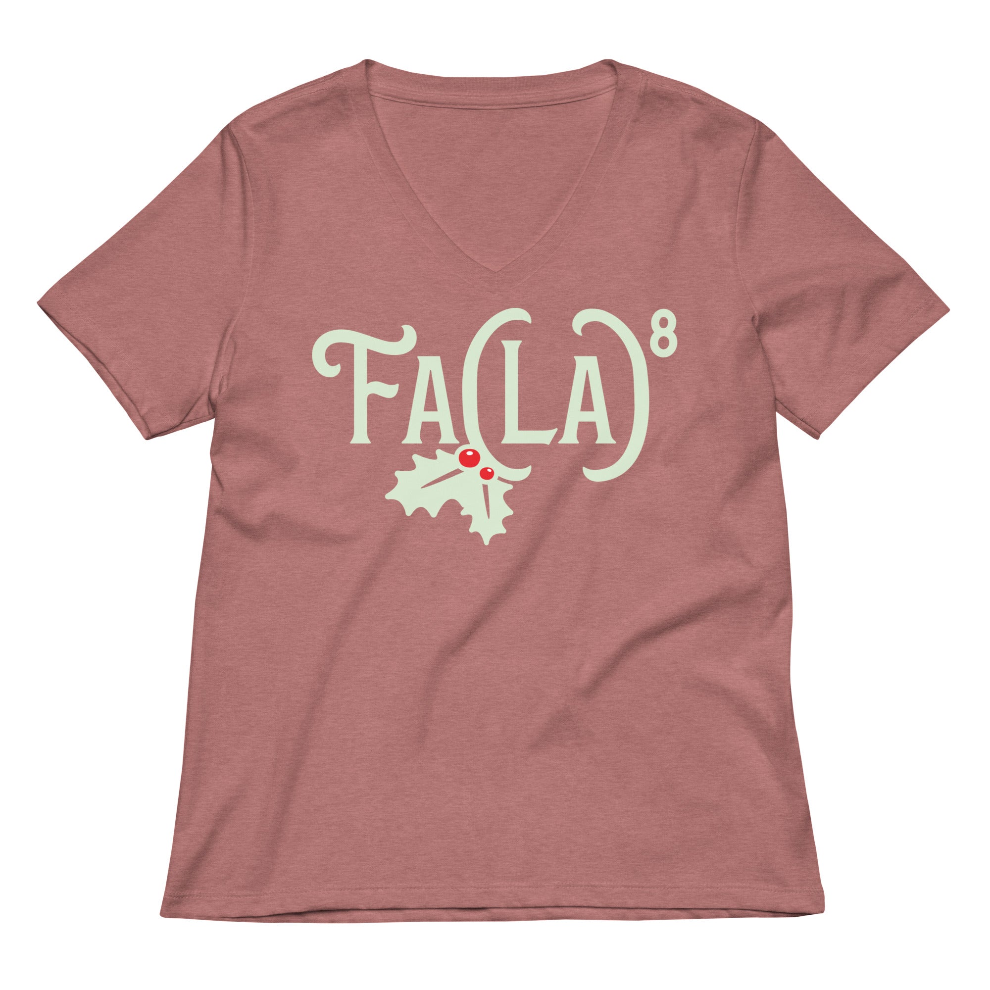 Fa Lalalalalalalala Women S V Neck Tee V Neck T Shirt Clean Design