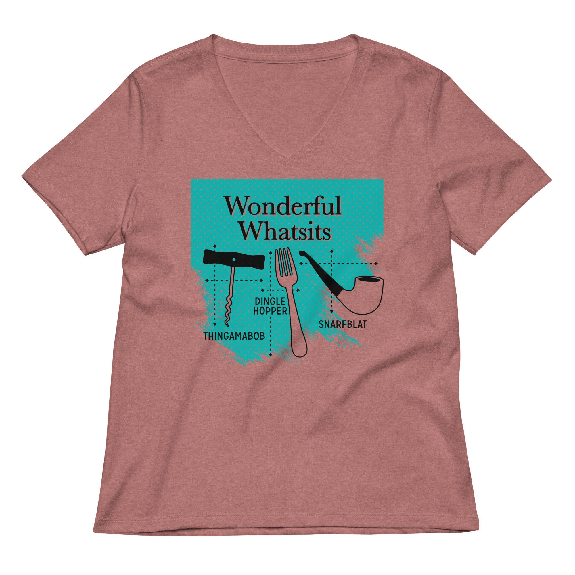 Wonderful Whatsits Women S V Neck Tee V Neck T Shirt US Trend