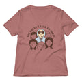 She Doesn T Even Go Here Women S V Neck Tee V Neck T Shirt Minimal Style