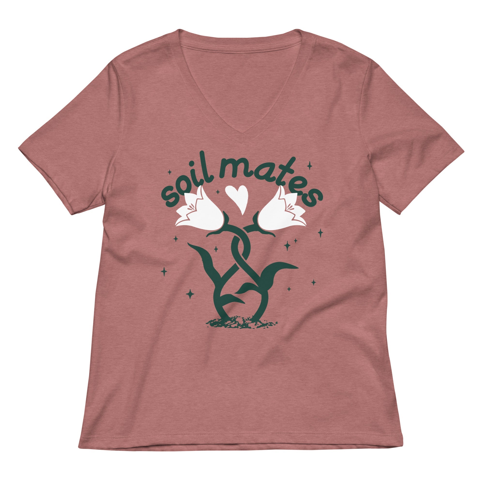 Soil Mates Women S V Neck Tee V Neck T Shirt Premium Print