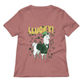 Llucky Llama Women S V Neck Tee V Neck T Shirt Clean Design