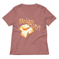 Beign Yay Women S V Neck Tee V Neck T Shirt US Trend
