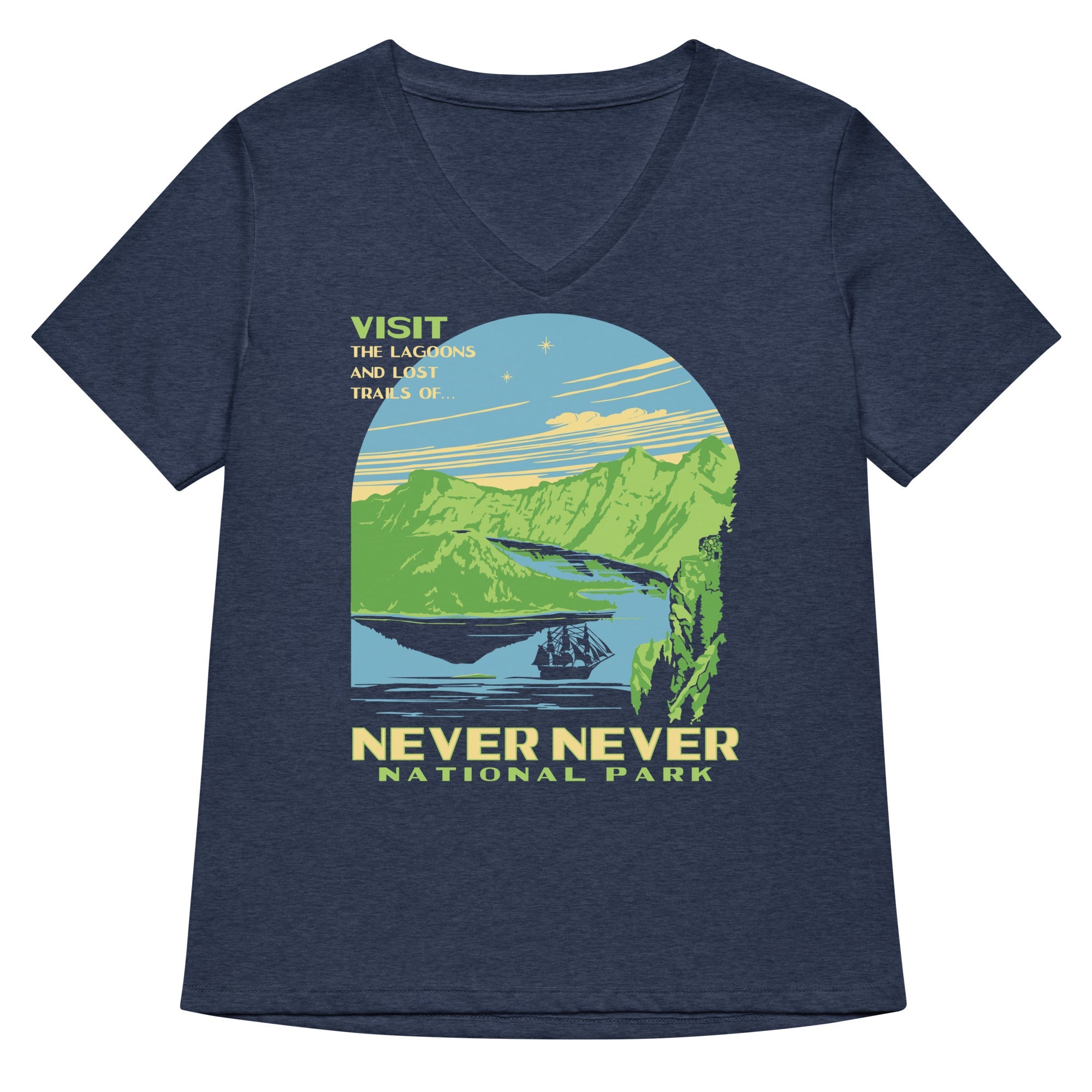 Never National Park Women S V Neck Tee V Neck T Shirt Gift Ready