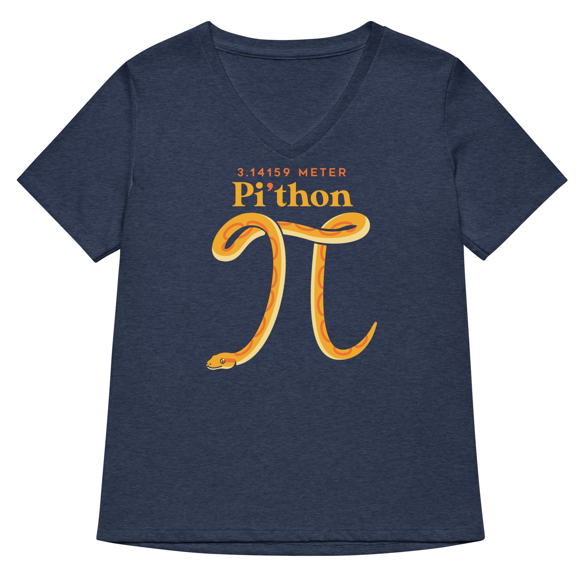 Pi Thon Women S V Neck Tee V Neck T Shirt Premium Print