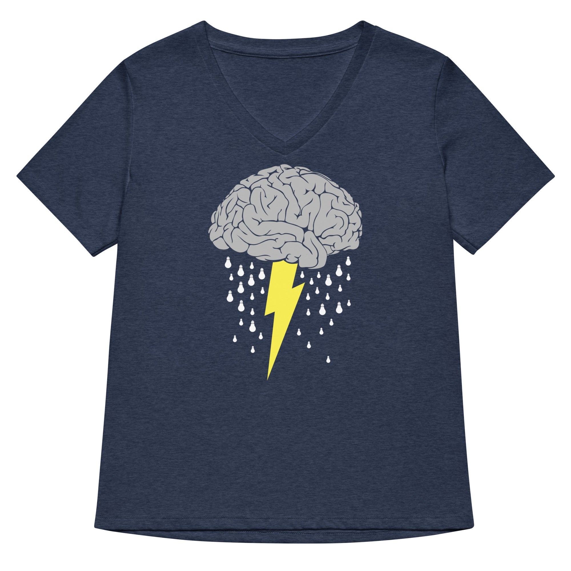 Brainstorm Women S V Neck Tee V Neck T Shirt US Trend