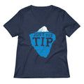 Just The Tip Women S V Neck Tee V Neck T Shirt Minimal Style